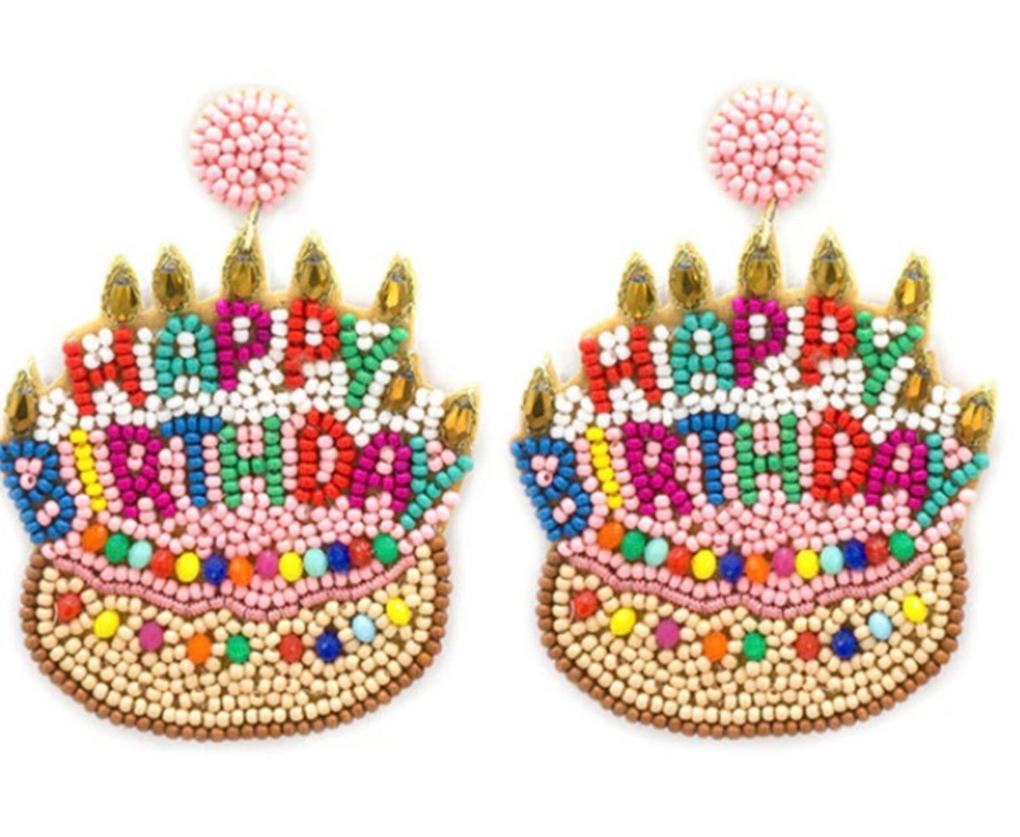 Birthday Cake Earrings