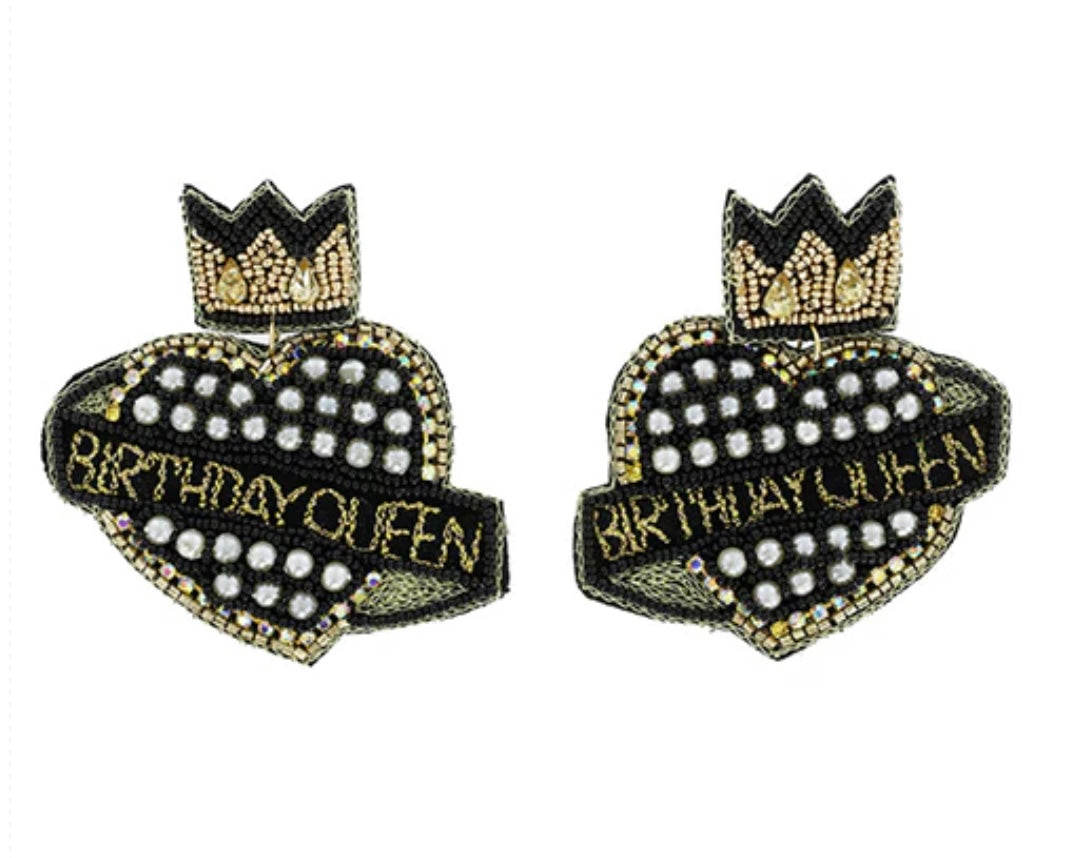 Birthday Queen Earrings