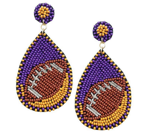 LSU Football Earrings