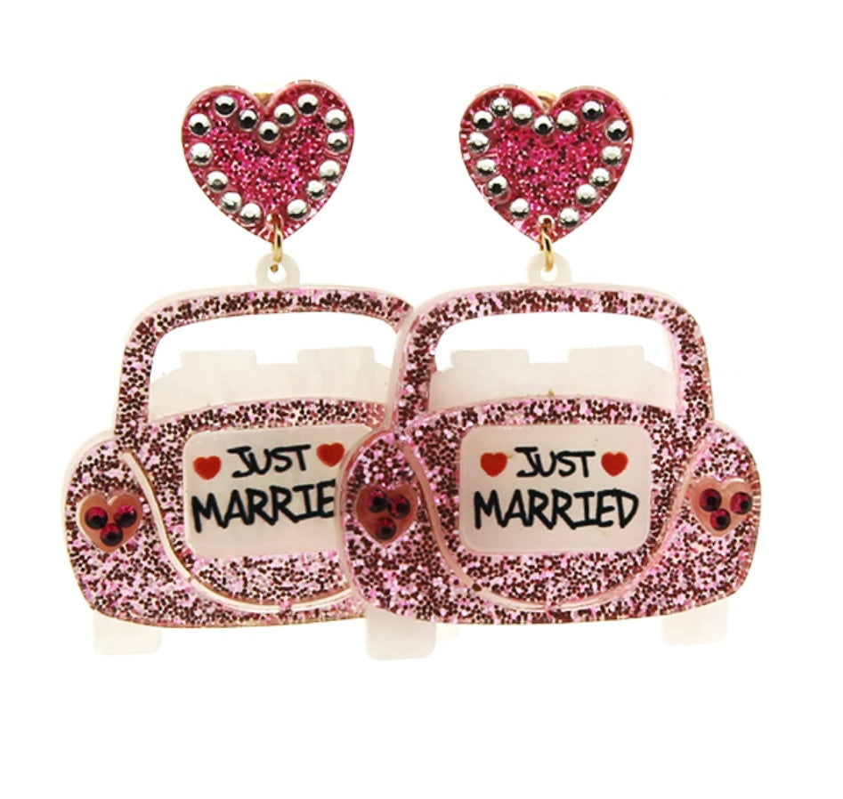 Just Married Earrings