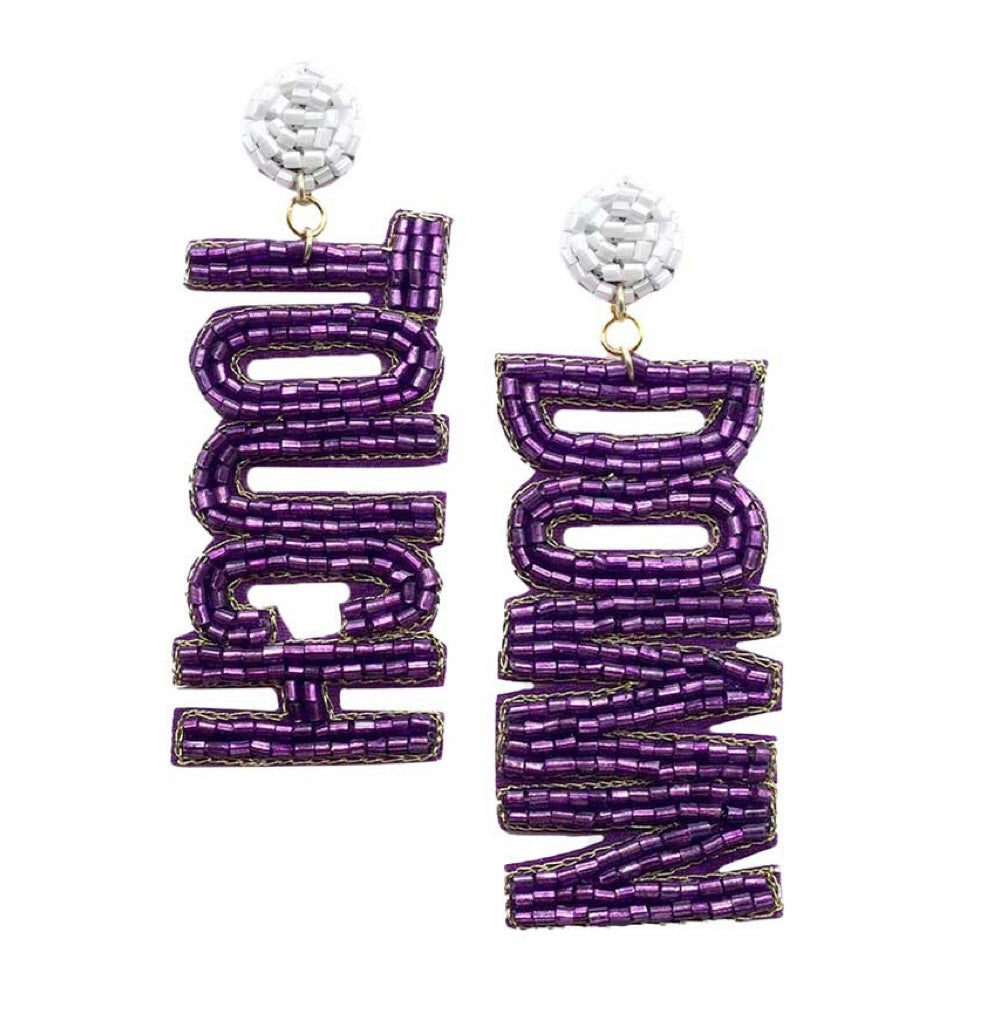 LSU Touchdown Earrings