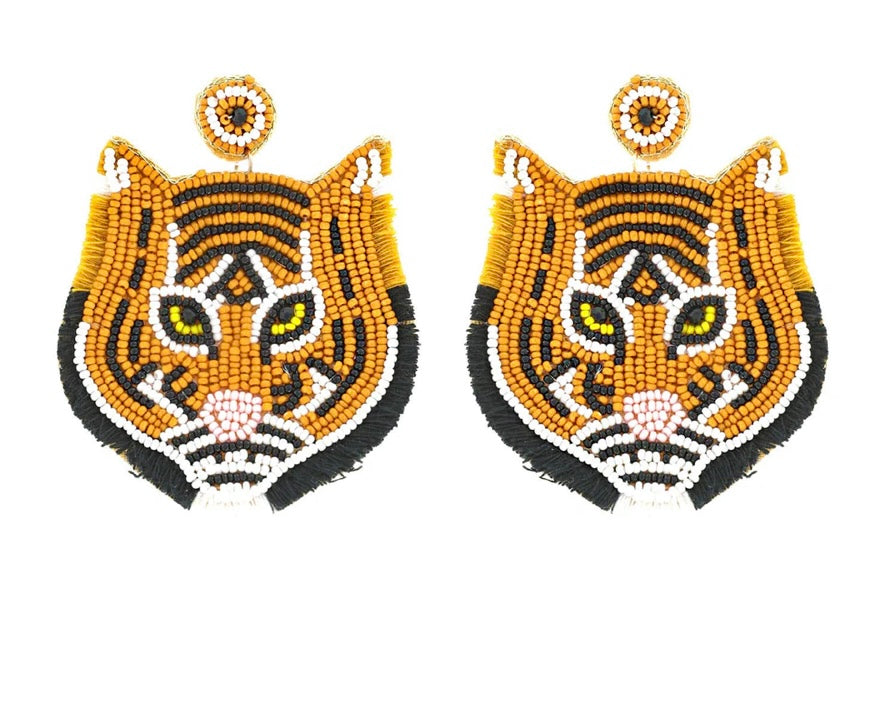 Tiger Fringe Earrings