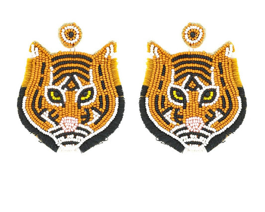 Tiger Fringe Earrings