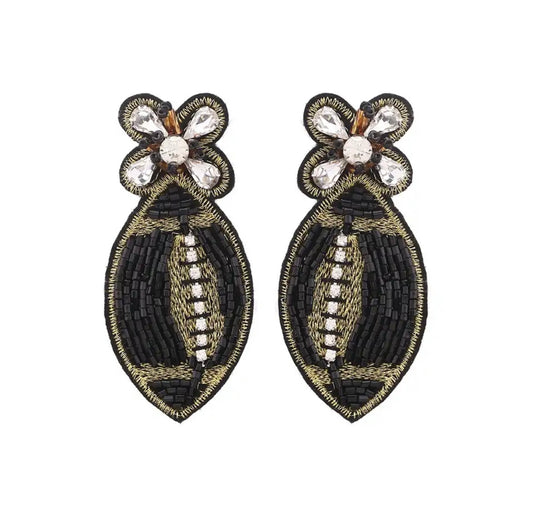 Saints Football Earrings