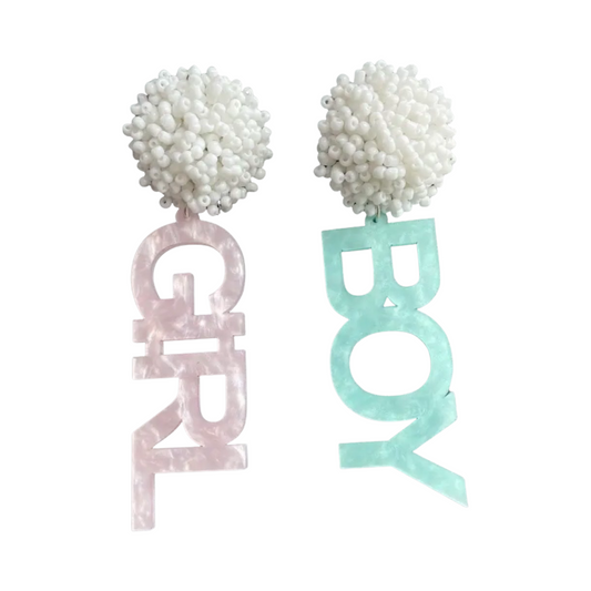 Gender Reveal Earrings