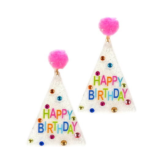 Birthday Party Hat Earrings