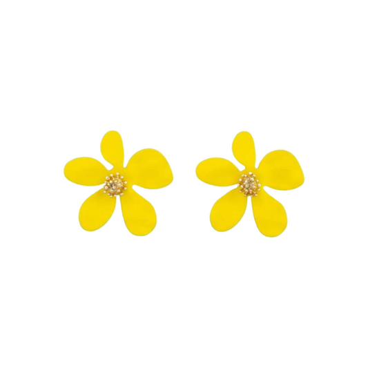 Yellow Daisy Post Earrings