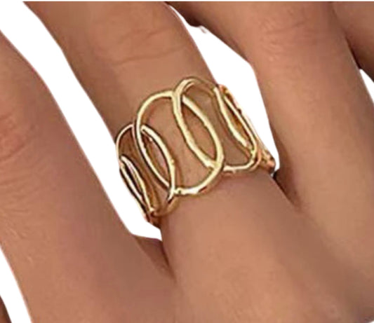 Gold Linked Ring