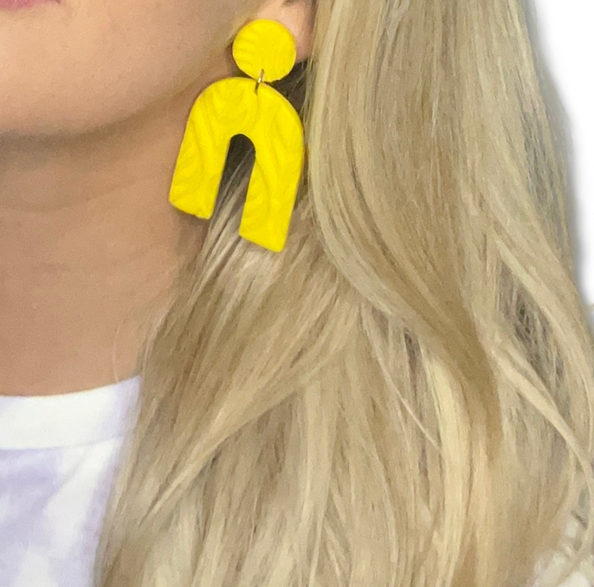 U Already Know Yellow Earrings