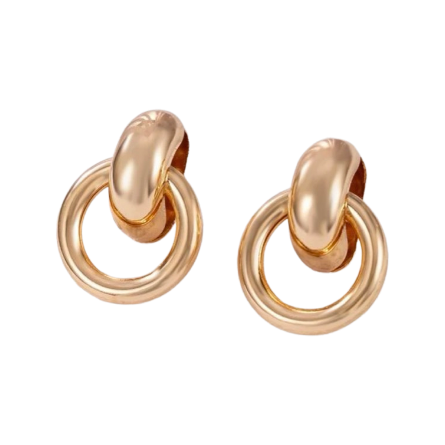 Dainty Gold Double Hoop Earrings