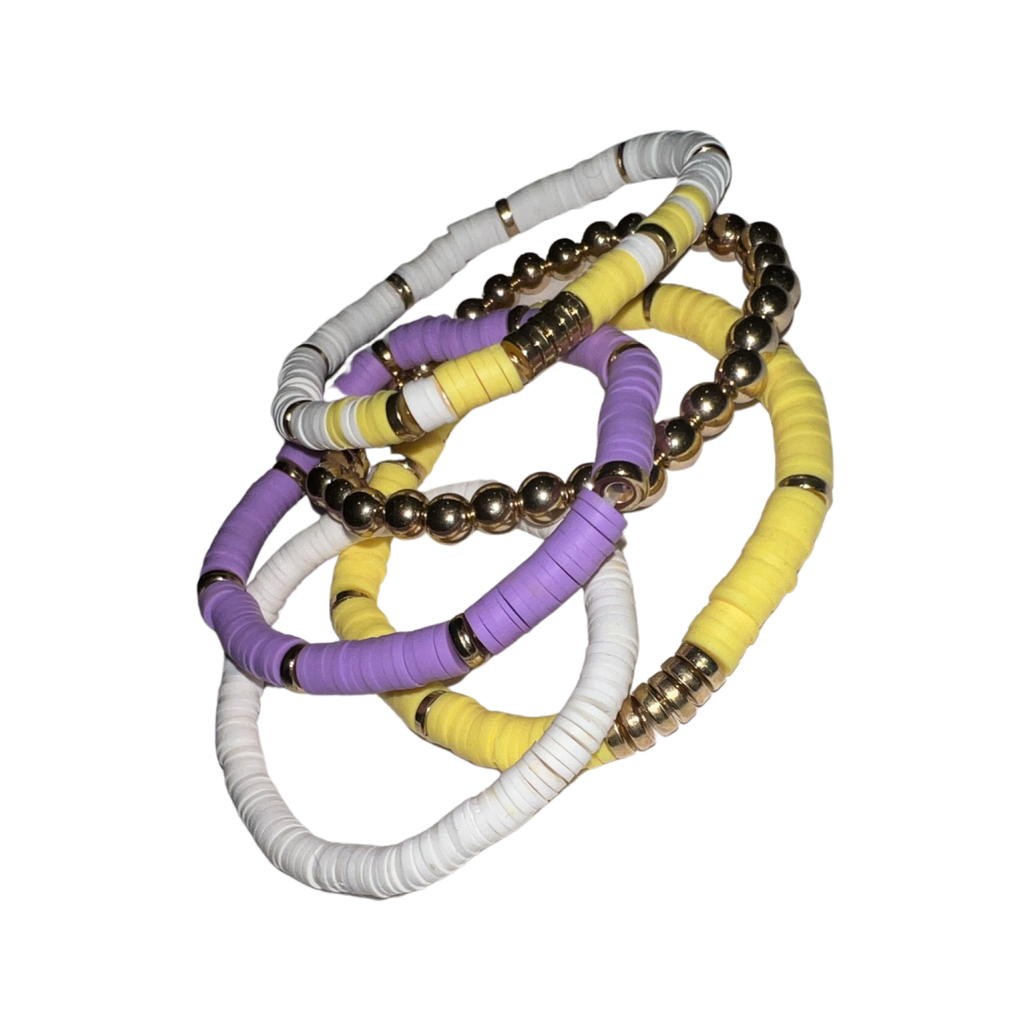 Geaux Tigs Bracelet Stack