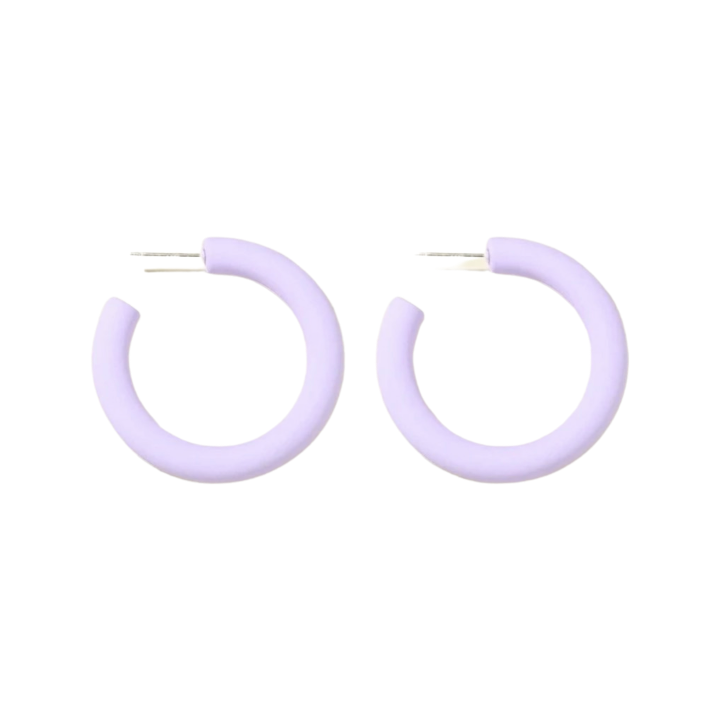 Geaux Purple Hoop Earrings