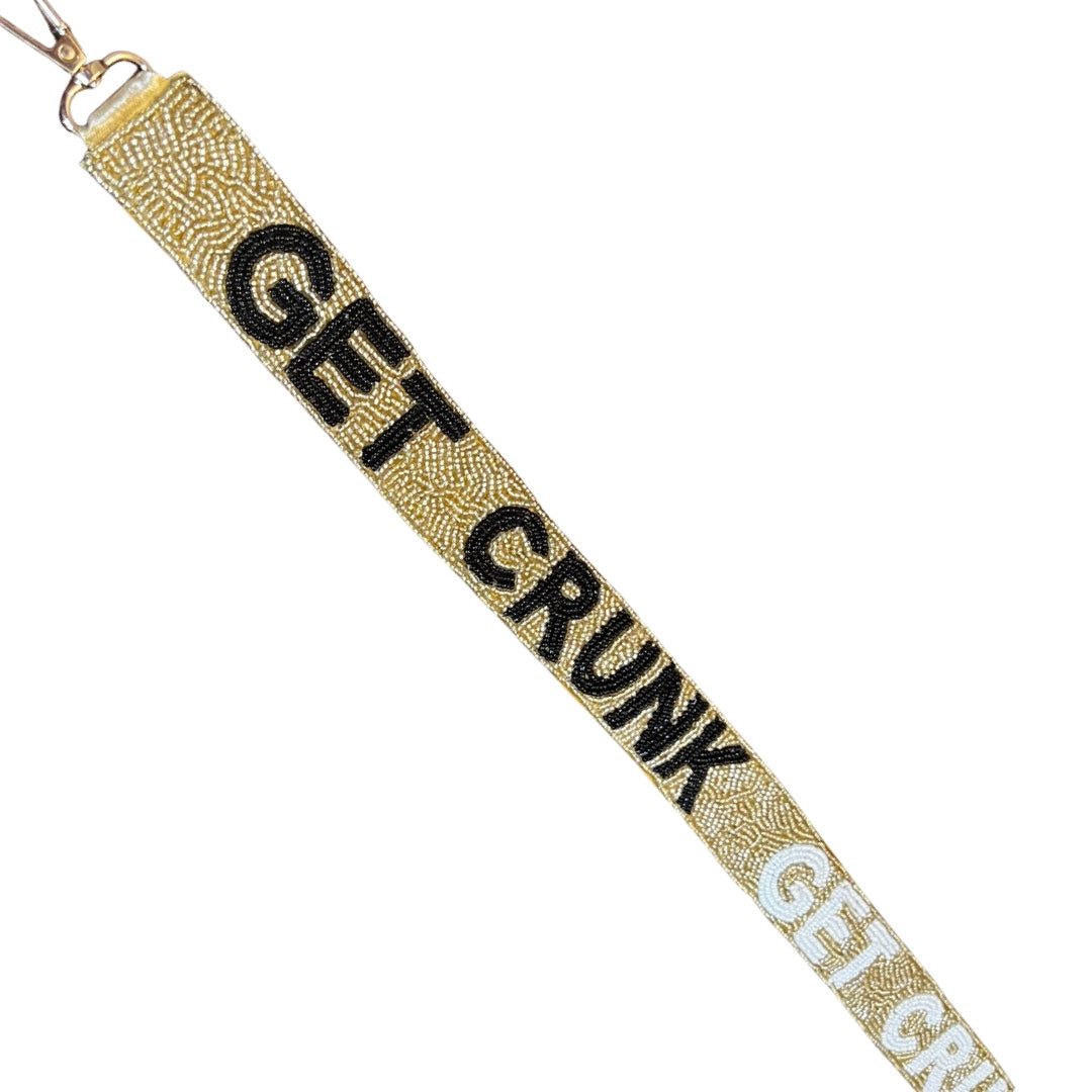 Get Crunk Beaded Purse Strap