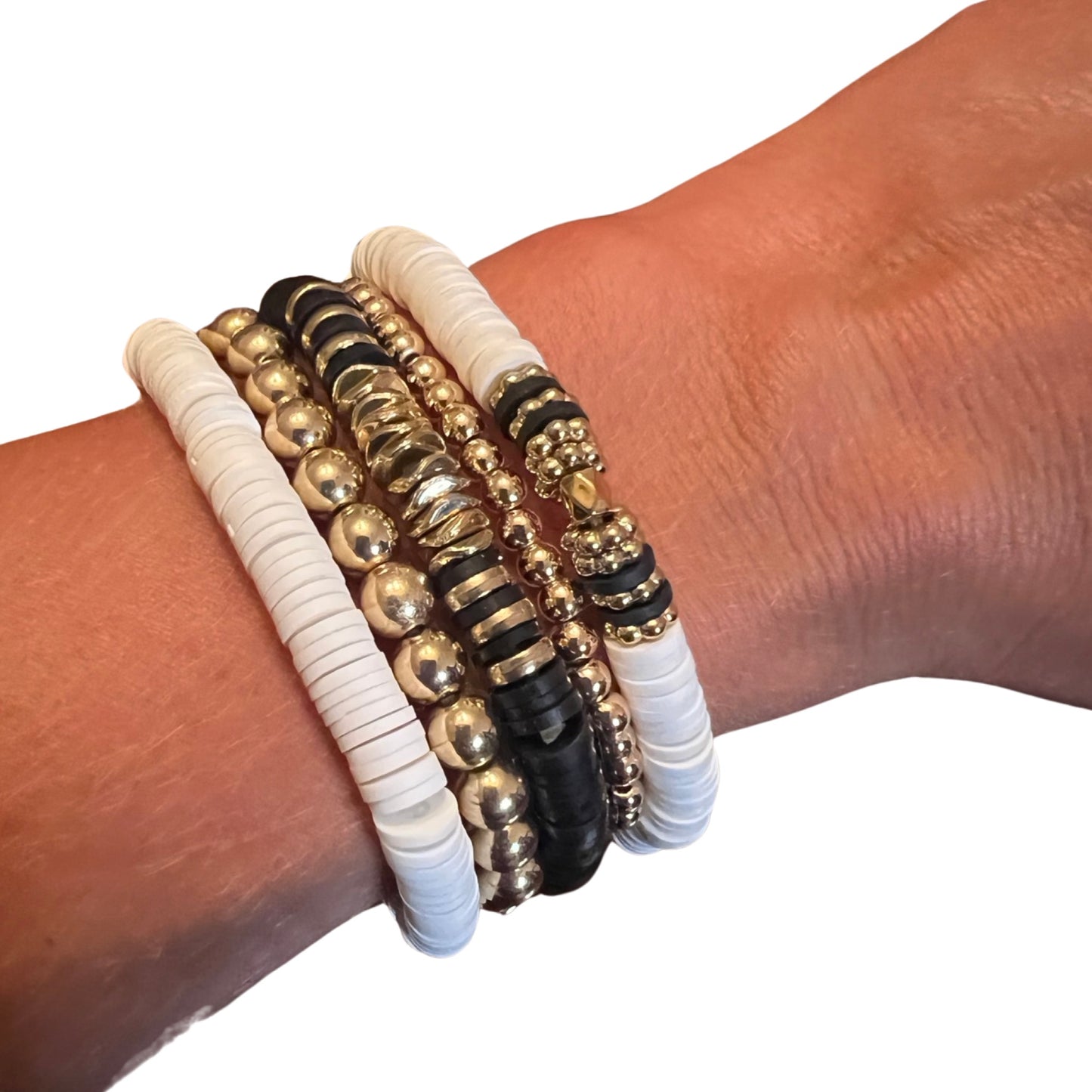 Saints Sunday Funday Bracelet Stack