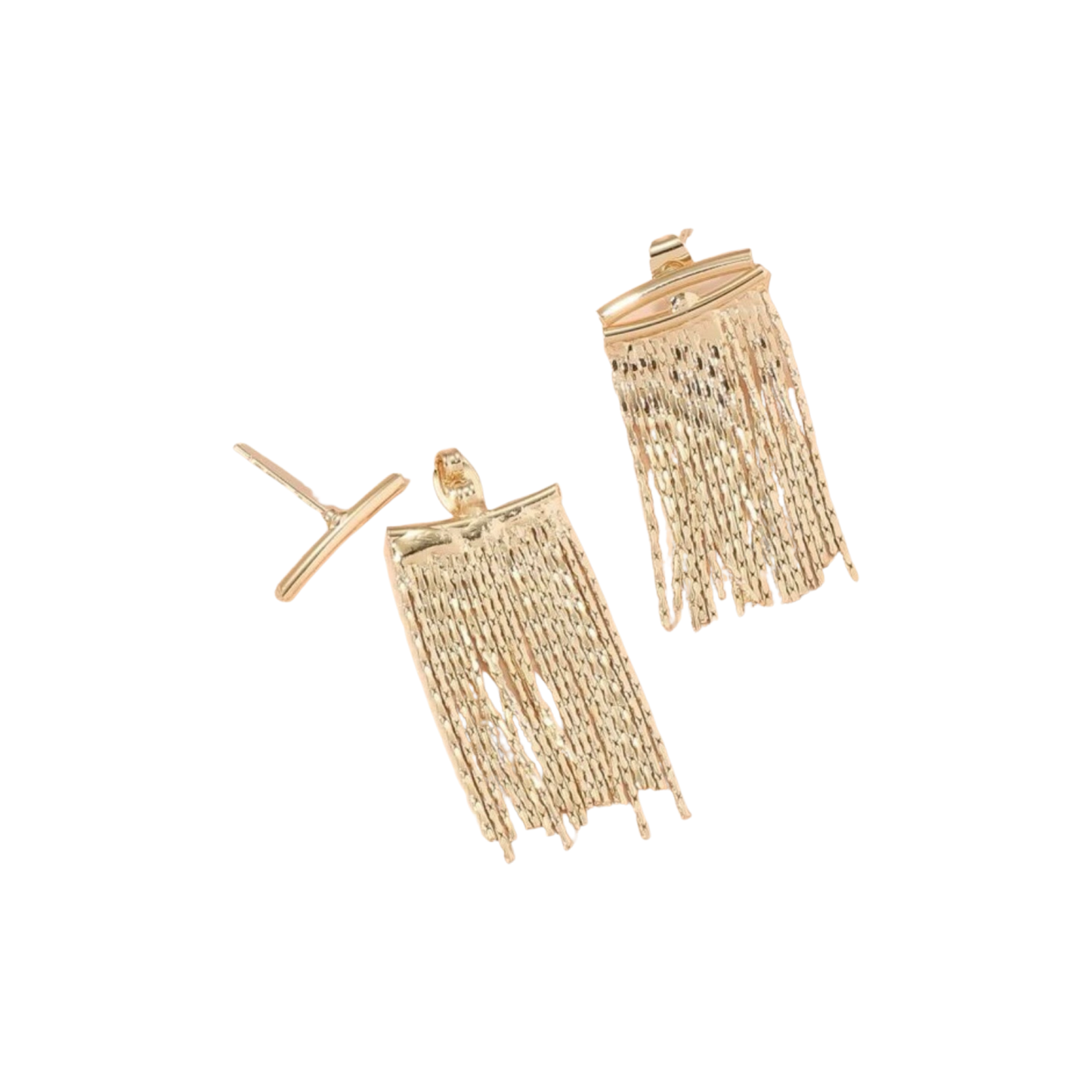 Dainty Gold Waterfall Post Earrings