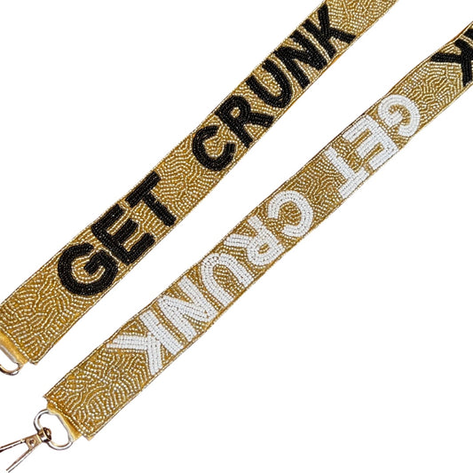 Get Crunk Beaded Purse Strap