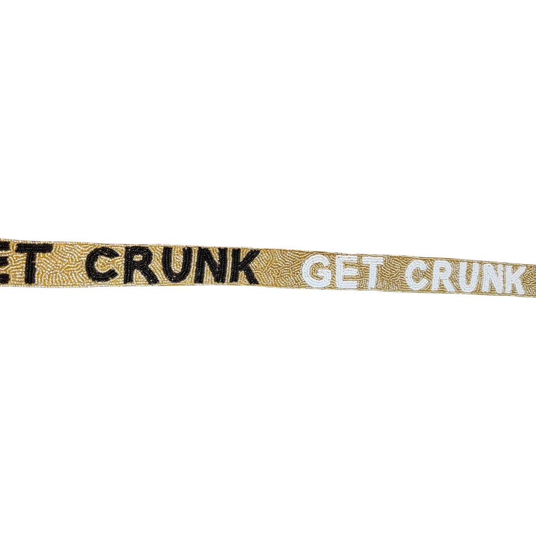 Get Crunk Beaded Purse Strap